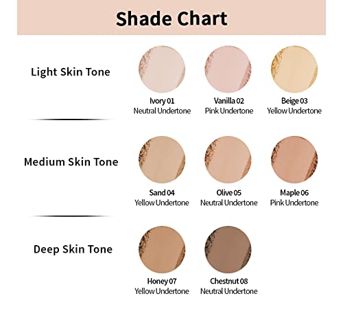 Image of Nykaa All Day Matte 12Hr Oil Control Face Compact Powder With SPF 15 PA ++ - Ivory 01