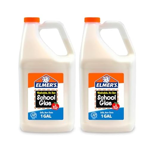 Elmer's Liquid School Glue, Washable, 1 Gallon, 2 Count