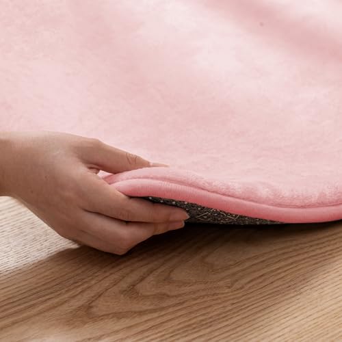 Image of 1.3 inch Thick Baby Floor Play Mat 71x79, Basic Padded Foam Mat for Tummy Time Crawling, Non Slip Cushioned for Babies Toddlers Infants Kids (Pink)