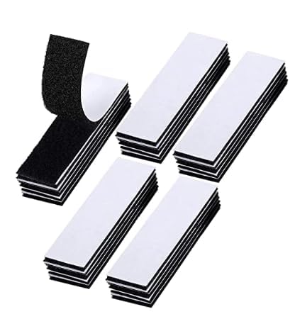 NAYAGOGO 25 Pcs Extra Strong Double Sided Sticky Pads, Black Industrial Strength Sticky Pads Heavy Duty, No More Nails Picture Hanging Strips, for Walls,Floor, Plastics, Glasses (3x10cm, Black)