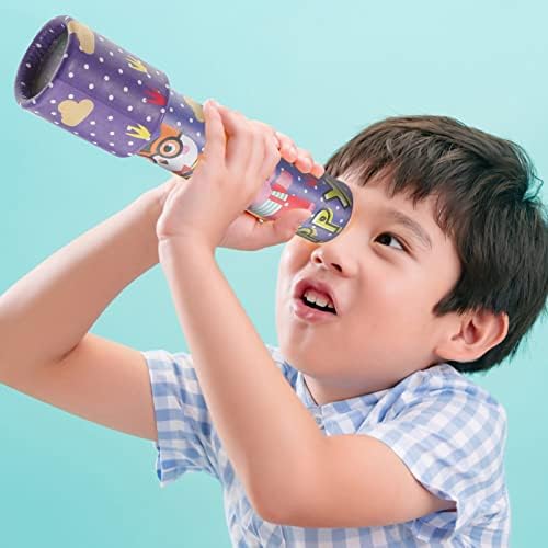 TOYANDONA 6Pcs Kids Kaleidoscope Classic Kaleidoscopes Toy Paper Tumble Wheel Tin Tube Prism Lens Educational Toys for Stock Stuffers Bag Fillers School Classroom Prizes, Random Style