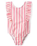 The Children's Place,Baby Girls,and Toddler One Piece Swimsuit,Pink Stripe,18 Months,24 Months