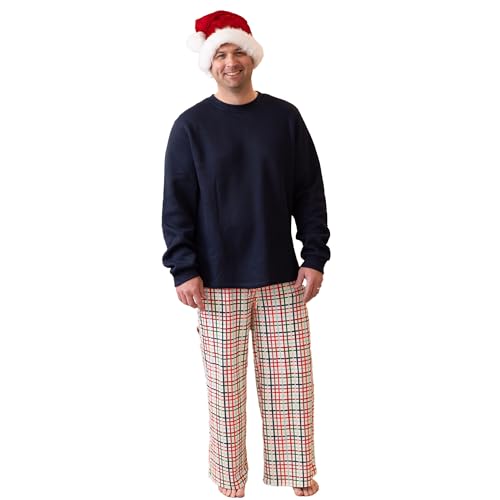 Mary Square Polyester Blend Men's Festive Christmas Holiday Buttery Soft Loungewear Pajama Pants