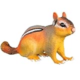 1PC Animal Statues, Realistic Chipmunk Garden Sculpture, Weather-Resistant Plastic Animal Figurines, 6.1x3.2x1.3 inch Garden Statues for Lawn Yard Patio Porch.