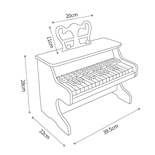 WHTBB Piano de Clavier électronique à 25 clés, avec Casque et Alimentation électrique Multifonctionnel Kids Clavier… - Les Beatles, Paul McCartney, John Lennon, RIngo Starr, George Harrison WHTBB Piano de Clavier électronique à 25 clés, avec Casque et Alimentation électrique Multifonctionnel Kids Clavier… – Image 8