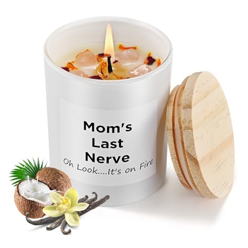 WEMEET Gifts for Mom from Daughter Son Moms Last Nerve Candle Best Birthday Gift Mothers Day Christmas Thanksgiving Gifts for Mom7oz