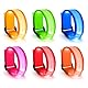 6 Stück LED Armband, Leuchtarmbander für Kinder und Erwachsene, LED Blinkende Armbänder Glühen in der Dunklen, Leucht Armbänder Lichtband für Raves Konzert Camping Hochzeit Sportereignisse Party