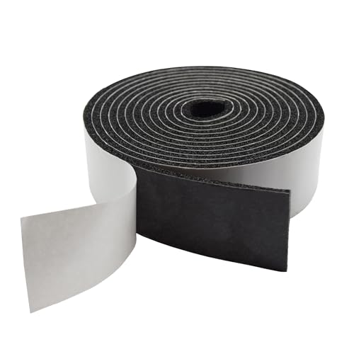 Image of DOBTIM Pipe Insulation Foam Wrap Tape, Self Adhesive with High Resilience for Pipe Insulation Wrap 13 Ft Long x 2 Inch Wide x 1 /5 Inch Thick