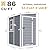 DWVO 5x4ft Resin Outdoor Storage Shed with Floor, Large Waterproof Lockable Storage Shed with Window, Plastic Outside Tool Storage for Garden, Backyard, Patio, Lawn (Gray)