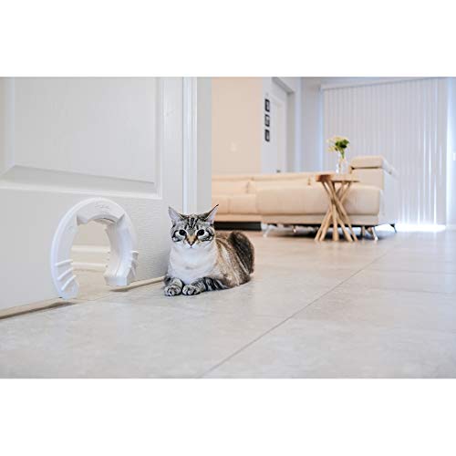 Cat Door Built In Interior Pet Door for Small, Medium, & Large Cats