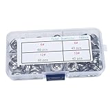 Cabilock 180stücke Edelstahl-unterlegscheiben mit Senkscheiben für Kommunikationstechnik und Bauwesen Verschleißfeste Dichtungen für Maschinen und Haushaltsgeräte