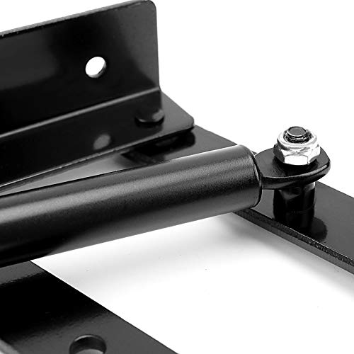 ZEONHEI 1 Pair 50kg/100lbs Folding Lift up Top Table, 150N Gas Hydraulic Hinge Hardware, Lifting Frame Desk Mechanism Spring Hinge Bracket with 30 Screws, Tea Coffee Table Furniture Accessories - Thumbnail 5