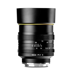 KamLan 50mm f1.1II Lens APS-C Grote Diafragma Handmatige Focus Lens voor Spiegelloze Camera’s Cameralens Compatibel met…