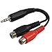4in 3.5mm-M to Dual RCA jacks