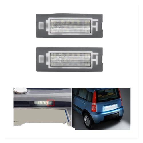 Luz LED para placa matrícula coche Fiat Panda Tipo 2003-2012 trasera 4