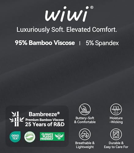 Image of WiWi Viscose from Bamboo Women's Pajamas Set Super Soft Button Down Top and Pants Sleepwear Cooling Pjs S-3X