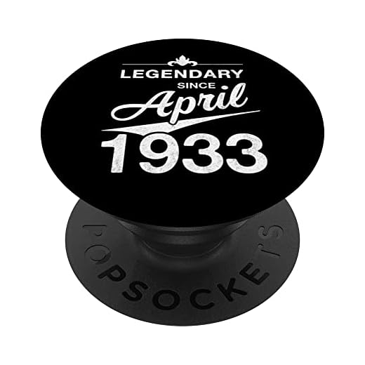 90 cumpleaños Nacido en Abril de 1933 Vintage 90 años PopSockets PopGrip Intercambiable