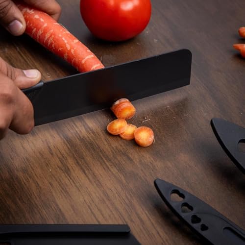 DEPOFF 3 Piece Kitchen Knife Set, Black - Image 6