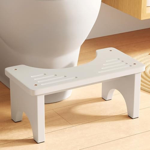 Wooden Squatting Toilet Stool for Adults, 6.7
