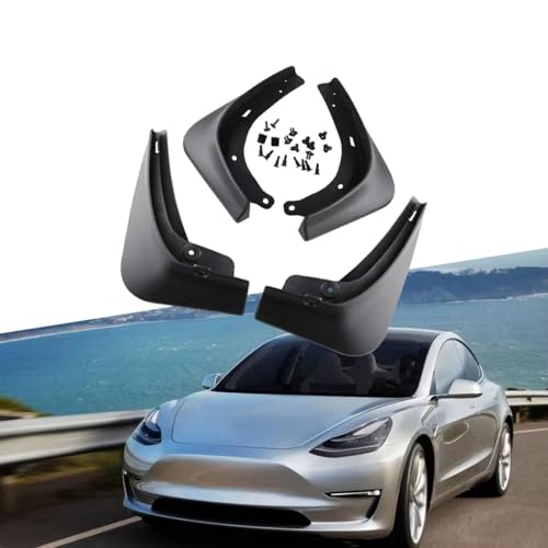 Flaps de boue souples pour Tesla Model 3 2016-2023 : bavettes auto