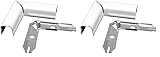 legrand Wiremold Metal Raceway, Extending Power, On-Wall, Flat Elbow, White, BWH6 (Pack of 2)