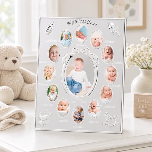 Image of My First Year Baby Milestone Photo Frame, One Size (Pack of 12)