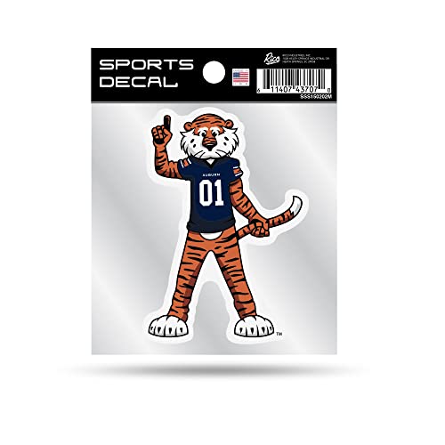 Rico Industries NCAA Auburn Tigers Mascot 4" x 4" Decal