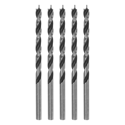 sourcing map 5pcs Brad Point Drill Bits 3.2mm(8/64") Dia Straight Round Shank Drill Metric Brad Point 1.6" Drilling Depth Spiral Twist Drill Bits for Carpenter Woodworking Plastic Rubber 1 sourcing map 5pcs Brad Point Drill Bits 3.2mm(8/64") Dia Straight Round Shank Drill Metric Brad Point 1.6" Drilling Depth Spiral Twist Drill Bits for Carpenter Woodworking Plastic Rubber