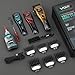 VGR 668 Hair Clippers for Men Professional, 11000 RPM Vector Motor Barber Clippers Cordless Ceramic & DLC Blade Hair Cutting Kit, Metal Body 3 Modular Replaceable Body Lids with Travel Case
