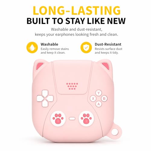 Image of Silicone Case Cover for Samsung Galaxy Buds Core (2025) (Cat Lavender)