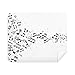 Black Twisted Music Notes White Cleaning Cloth Screen Cleaner 2pcs Suede Fabric