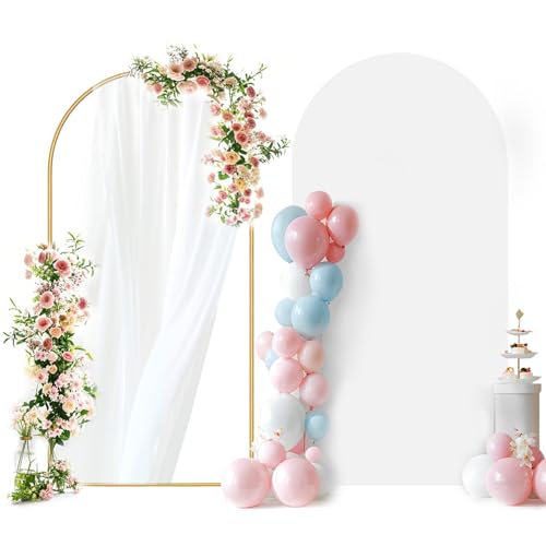 Soporte Arco y Funda 6FT con Clavos y Cubierta Blanca miniatura 1