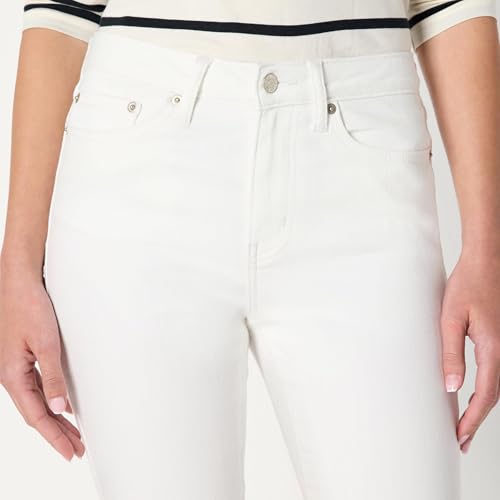 Amazon Essentials Women's High Stretch High-Rise Skinny Jeans, White, 10 Long - image 5