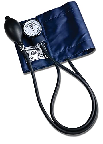 Image of Graham-Field Manual Blood Pressure Monitor - Adult Size, Blue BP Cuff with Aneroid Gauge and Carry Case