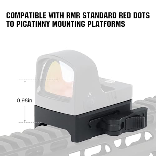 ohhunt Red Dot Mount Picatinny Quick-Release Mount Riser Compatible with Trijicon RMR/SRO/Holosun 407C/507C/508T (RMR Footprint 7.5mm) by ohhunt - Used condition - Image 5