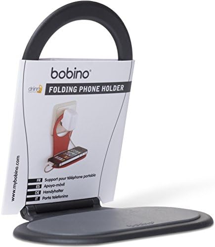 Bobino Phone Holder - Black - Stylish Minimalist Charging Shelf