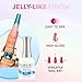 KIARA SKY Jelly Tints Soak Off Gel Polish 15ml, Beauty Queen (peachy pink)
