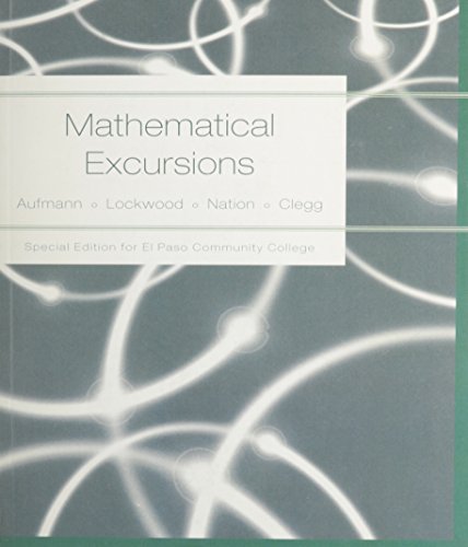 Math Excursions, Custom Publication