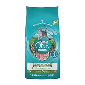 Purina ONE Natural, Low Fat, Weight Control, Indoor Dry Cat Food, +Plus Indoor Advantage – 3.5 lb. Bag