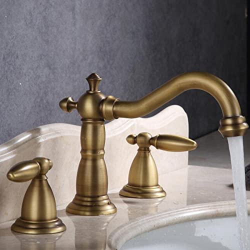 Robinet de lavabo 3 trous laiton pour remplacer une robinetterie usée - 4