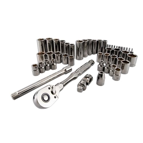 CRAFTSMAN OVERDRIVE 49-Piece Gunmetal Chrome Mechanics Tool Set, Standard SAE/Metric Socket Set, with Hard Case (CMMT99049L) - image 2