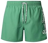 Pepe Jeans Herren Logo Swimshort Shorts, Grün (Hellgrün), M