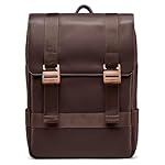 Nordweg Leather Laptop Backpack Dolomites NW101 – Full-Grain 15.6” Bag for Work, Travel & School – Stylish, 21L Capacity - Brown