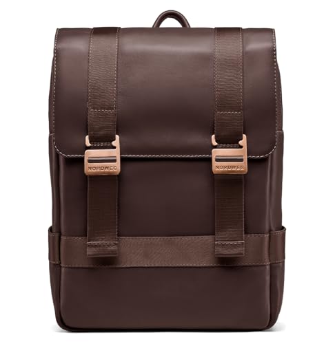 Nordweg-Leather-Laptop-Backpack-Dolomites-NW101--Full-Grain-156-Bag-for-Work-Travel-School--Stylish-21L-Capacity-Brown Nordweg Leather Laptop Backpack Dolomites NW101 – Full-Grain 15.6” Bag for Work, Travel & School – Stylish, 21L Capacity - Brown - Image 1