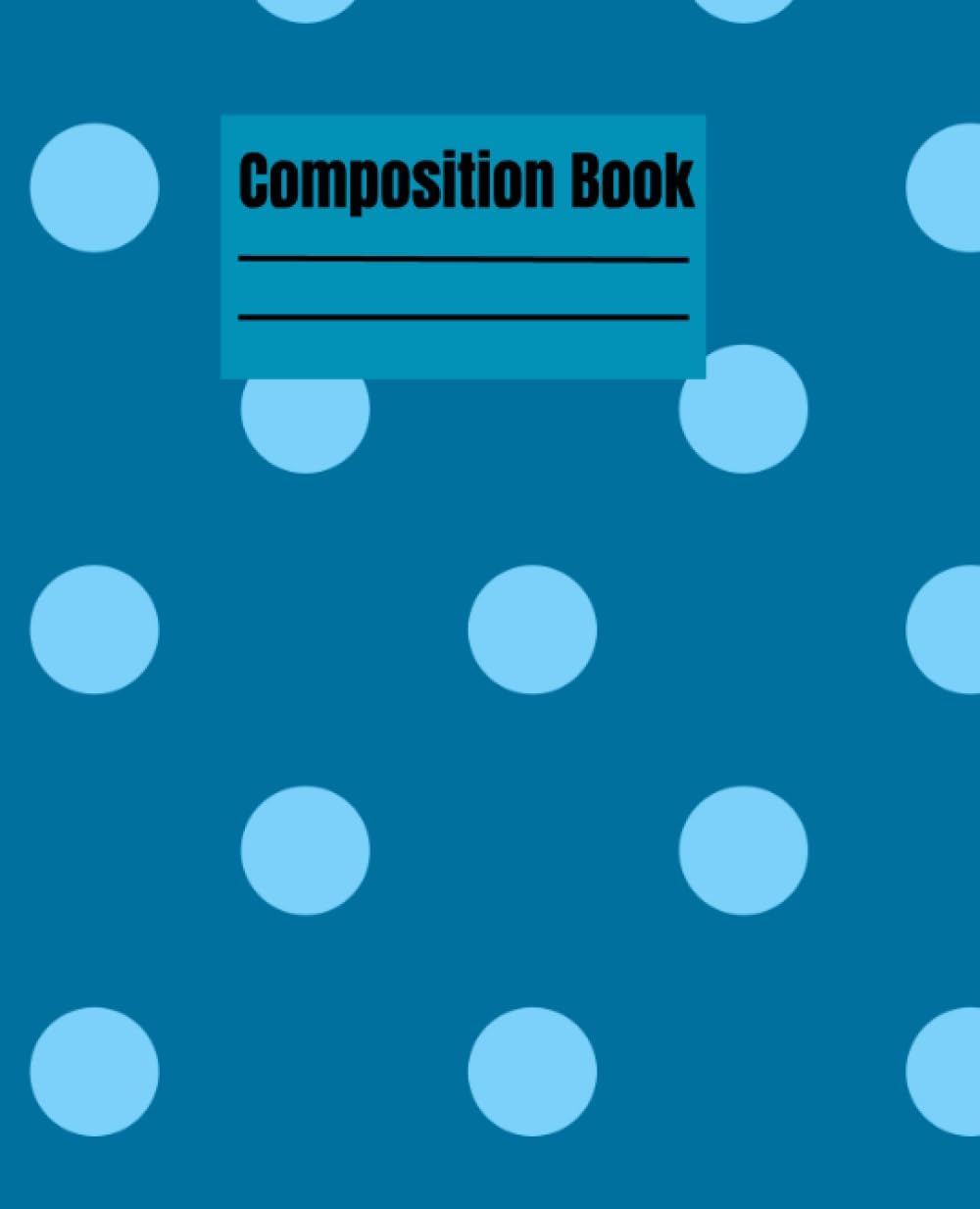 Composition book: Composition book Wide Ruler