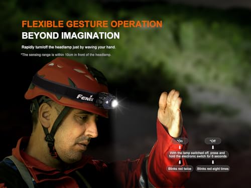 Linterna frontal LED Fenix HL45R para correr de noche con sensor de gestos 4