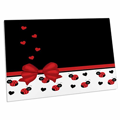 Tapis de table coccinelles 3dRose Dpd-155266-1 au motif imprimé vibrant