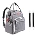 Diaper Bag Backpack - Multi-Function Maternity Nappy Bags for Baby Care | Travel Backpack with Large Capacity, Stroller Straps, Waterproof Cover - Durable and Stylish (Grey)