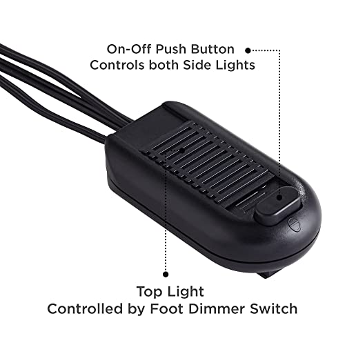 Franklin Iron Works 05-2074-20(#15314C301/BLG) Rustic Farmhouse Mission Torchiere Floor Lamp 71 1/2 Inch Tall Roman Bronze 3-Light Frosted Champagne Amber Glass Shade thumb #5