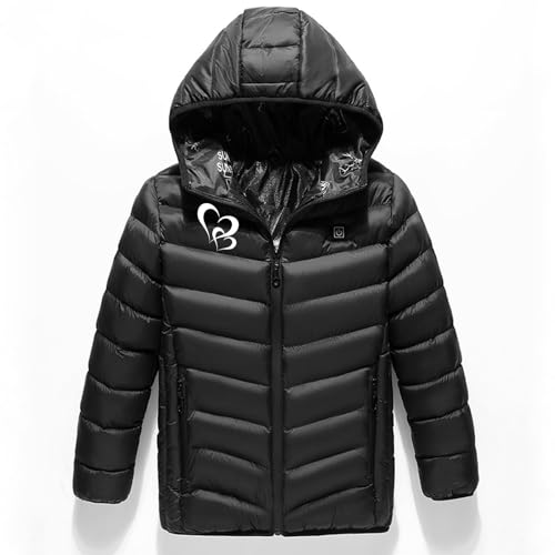 Kids Heated Coat Boys Girls Hooded Heating Jacket USB Charging Heated Outwear Body Warmer 3 Adjustable Temperature3
